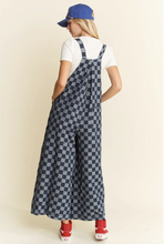 Load image into Gallery viewer, Denim Checkered Jumpsuit / Overalls - Regular & Plus Sizes
