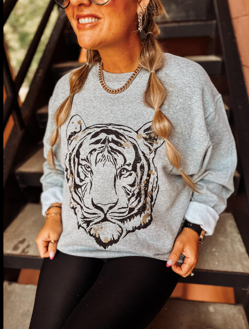 Golden Tiger Sweatshirt - ONLY 1 SIZE LEFT! SIZE S