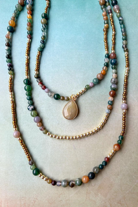 Maggie Necklace - India Agate