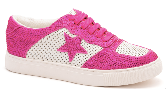 Fuchsia Crystals Legendary Sneakers by Corkys - SIZES REMAINING: 9, 10 & 11