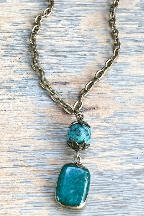 Short Sicily Necklace - Green