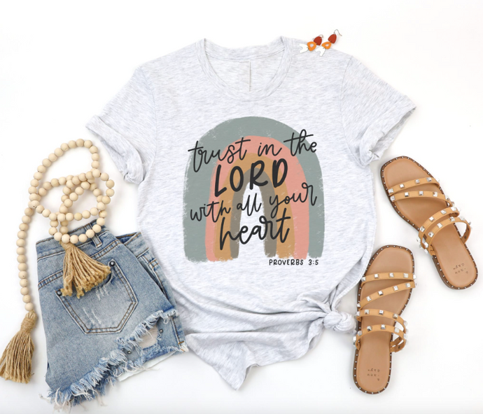 Trust in the Lord with All Your Heart Graphic Tee - Regular and Plus Sizes