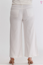 Load image into Gallery viewer, High Waist Wide Leg Pants - White - Regular &amp; Plus Sizes