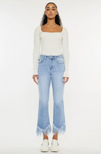 Load image into Gallery viewer, High Rise Crop Bootcut Jeans