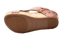 Load image into Gallery viewer, Whiskey Smooth Carley Wedge Sandals by Corkys