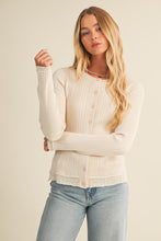 Load image into Gallery viewer, Ribbed Sweater Cardigan