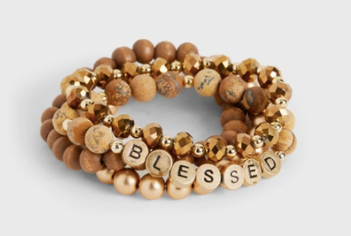 Natural - Beaded Blessed Bracelet