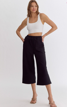 Load image into Gallery viewer, Textured Wide Leg Pants - Black - Regular &amp; Plus Sizes