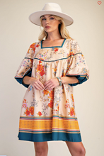Load image into Gallery viewer, Border Printed Cotton Poplin Dress