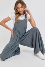 Load image into Gallery viewer, Slate Grey - Wide Leg Overalls - Regular &amp; Plus Sizes