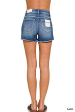 Load image into Gallery viewer, Plus Size - Raw Frayed Hem Cutoff Side Slit Denim Shorts