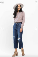 Load image into Gallery viewer, High Waist Cropped Wide Leg Jeans - Plus Size