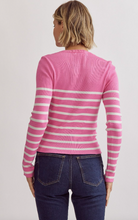 Load image into Gallery viewer, Ribbed Long Sleeve Top - Pink