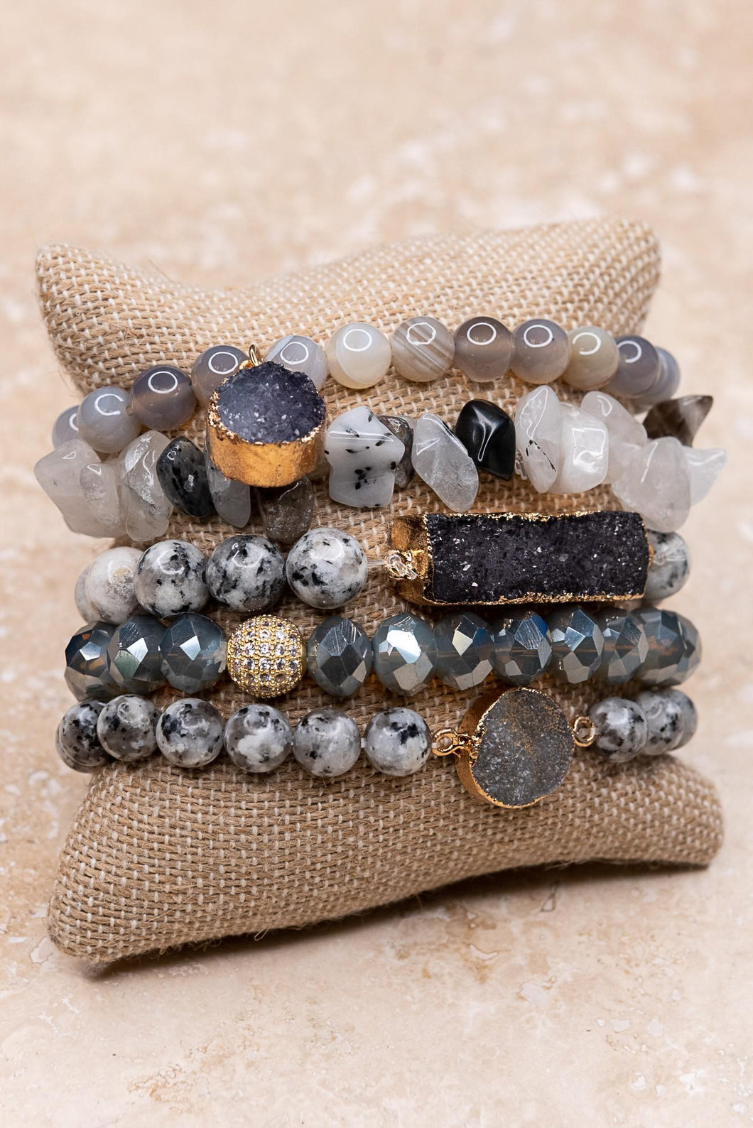 Ghana Bracelet Set - Grey