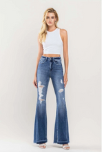 Load image into Gallery viewer, Flying Monkey HR Distressed Panel Flare Jeans