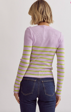 Load image into Gallery viewer, Ribbed Long Sleeve Top - Lilac