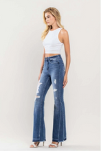 Load image into Gallery viewer, Flying Monkey HR Distressed Panel Flare Jeans