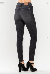 High Waist Tummy Control Skinny Jeans - Plus Size