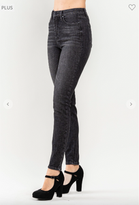 High Waist Tummy Control Skinny Jeans - Plus Size