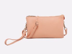 Riley Monogrammable Three Compartment Crossbody / Wristlet - Available in 21 Colors!