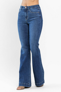 Judy Blue High Waist Wide Hem Flare Jeans