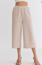 Load image into Gallery viewer, Textured Wide Leg Pants - Light Taupe - Regular &amp; Plus Sizes