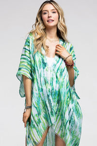 Abstract Foil Print Kimono - Available in 3 Colors