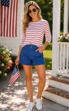 Load image into Gallery viewer, 5" Inseam Hyper Stretch Shorts in Victoria Blue