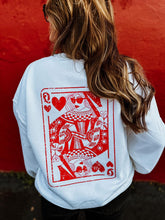 Load image into Gallery viewer, Queen of Hearts Sweatshirt - Regular &amp; Plus Sizes