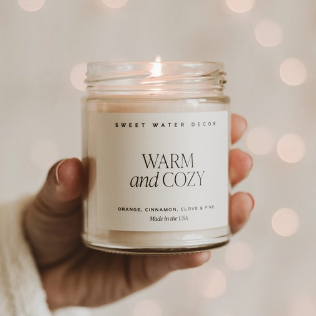Warm & Cozy - 9 Oz Soy Candle