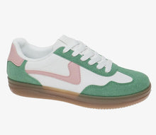 Load image into Gallery viewer, Outwoods Giana Sneakers - Emerald Green &amp; Pink