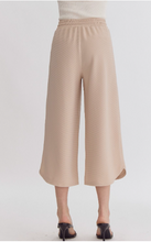 Load image into Gallery viewer, Light Taupe Textured Solid High Waisted Wide Leg Pants