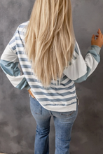 Load image into Gallery viewer, Elina Striped Pullover Sweatshirt - Regular &amp; Plus Sizes