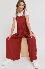 Load image into Gallery viewer, Brick - Wide Leg Overalls - Regular &amp; Plus Sizes