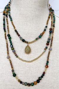 Maggie Necklace - India Agate