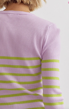 Load image into Gallery viewer, Ribbed Long Sleeve Top - Lilac