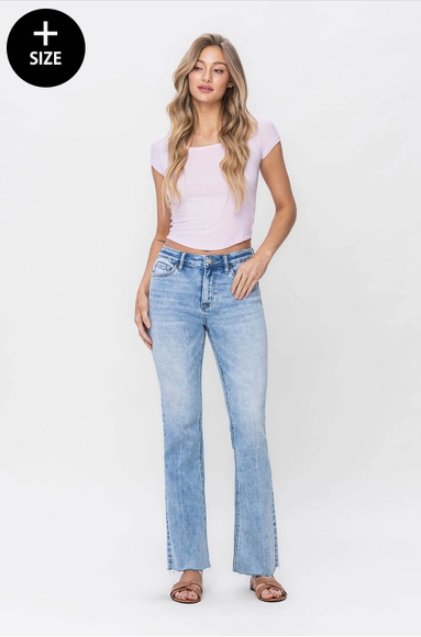 High Rise Bootcut Jean - Plus Size