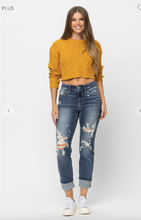 Load image into Gallery viewer, Mid Rise Boyfriend Jeans - Plus Size