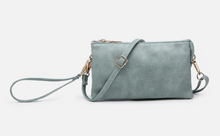 Load image into Gallery viewer, Riley Monogrammable Three Compartment Crossbody / Wristlet - Available in 21 Colors!