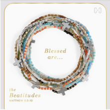 Load image into Gallery viewer, The Beatitudes Cross Charm Bracelet - Gold