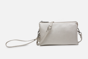 Riley Monogrammable Three Compartment Crossbody / Wristlet - Available in 21 Colors!