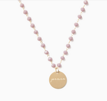 Load image into Gallery viewer, Pink Serenity Stone Necklace - Joy