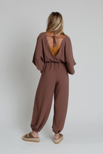 Load image into Gallery viewer, New Love Relaxed Drawstring Jumpsuit - Mocha