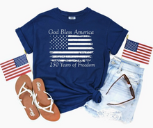 Load image into Gallery viewer, Distressed USA Graphic Tee - Navy