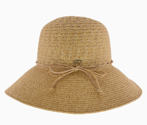 Two-Tone Heathered Cloche Hat - Available in 2 Colors