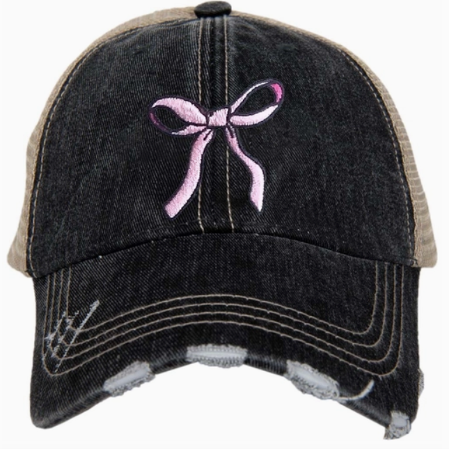 Pink Bow Trucker Hat