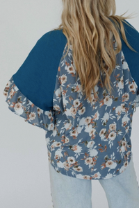 Slate Denim Blue - Sunlit Meadow Top