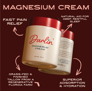 Magnesium Cream Tallow - For Sleep, Sore Muscles & Balance