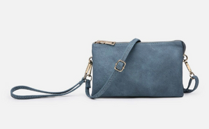 Riley Monogrammable Three Compartment Crossbody / Wristlet - Available in 21 Colors!
