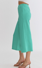 Load image into Gallery viewer, Textured Wide Leg Pants - Mint